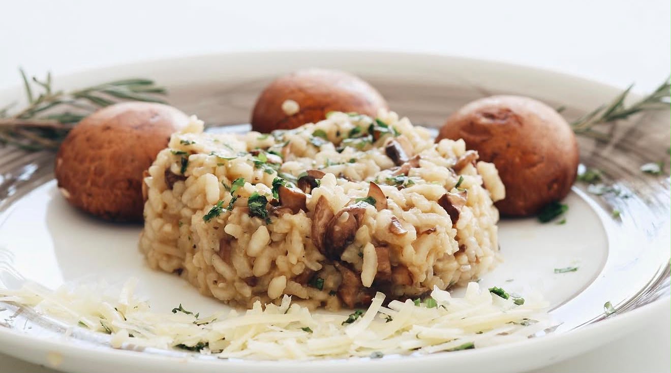 Risotto de Hongos y Parmesano